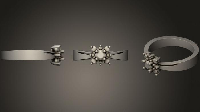 نموذج ثلاثي الأبعاد لآلة CNC خواتم مجوهرات الخاتم 46